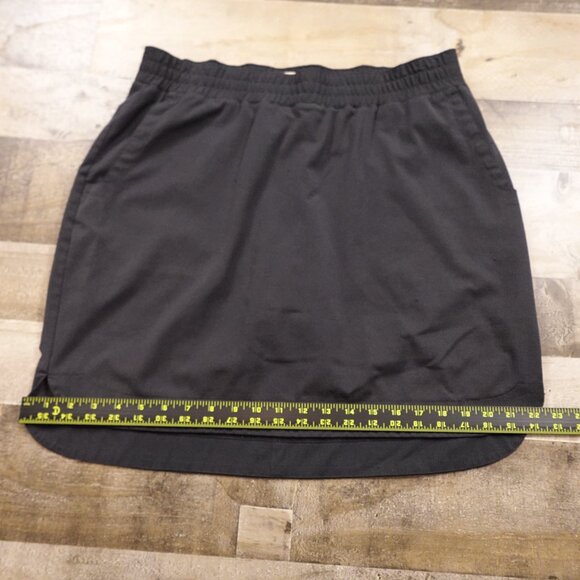 Duluth Trading Breezeshooter Skort Women’s 12 Black Athletic Quick Dry Pockets - Picture 8 of 11